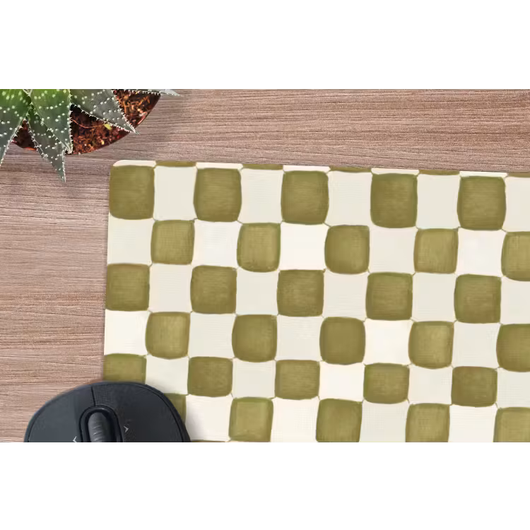 Mauspad - Schach - Muster - Grün — 4