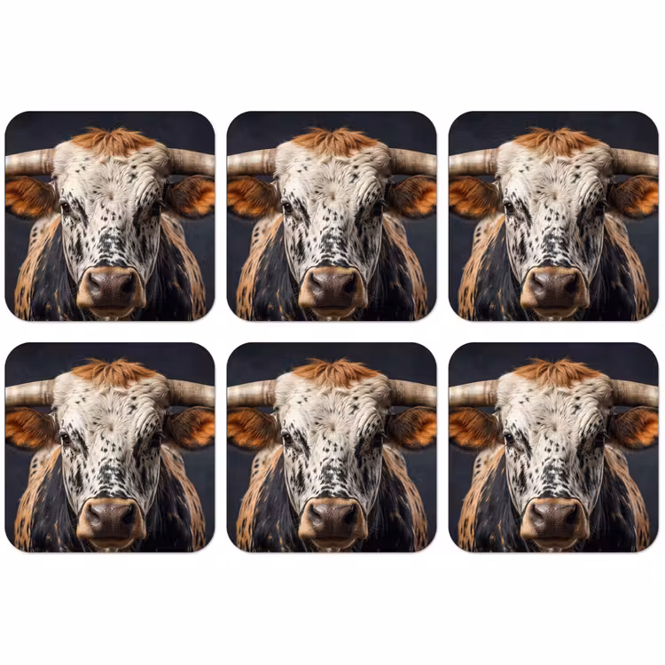 Untersetzer​ - Taurus - Farbenfroh - Hörner — 1