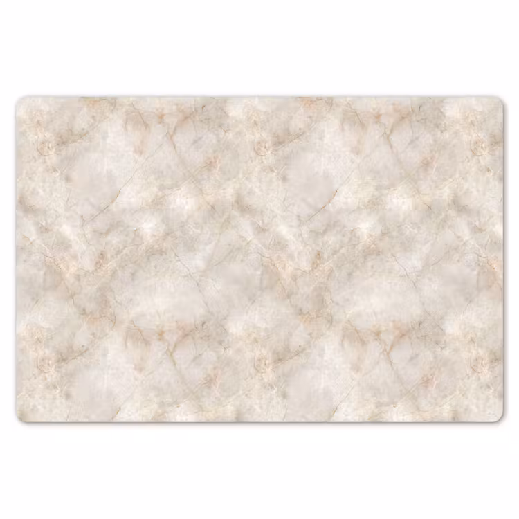 Tischset - 6 Stück - Hellbeige - goldbraune Adern - Marmor — 6