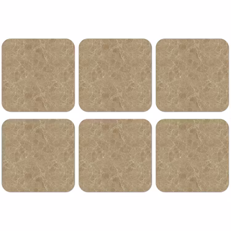 Untersetzer​ - Beige - Marmor - Weiße Adern — 1