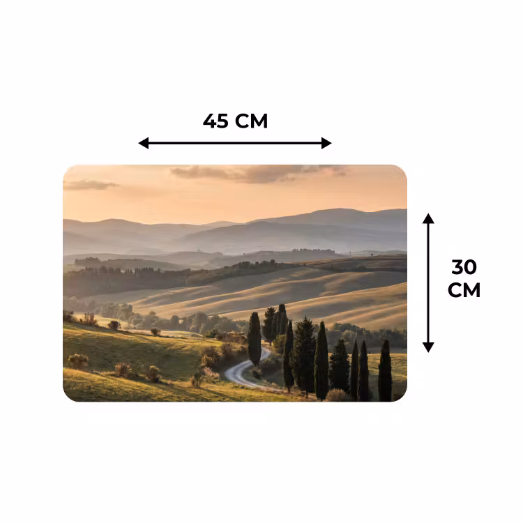 Tischset - 6 Stück - Toskana - Landschaft - Hügel — 3