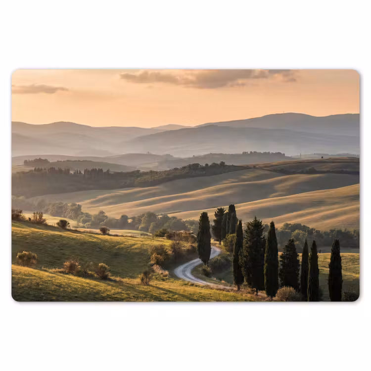 Tischset - 6 Stück - Toskana - Landschaft - Hügel — 6