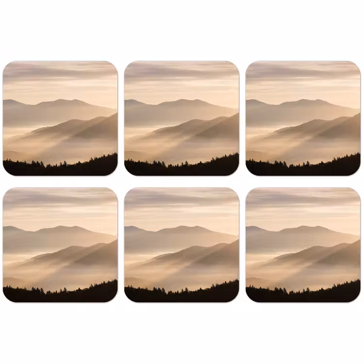 Untersetzer - Berge - Nebel - Sonnenstrahlen — 1