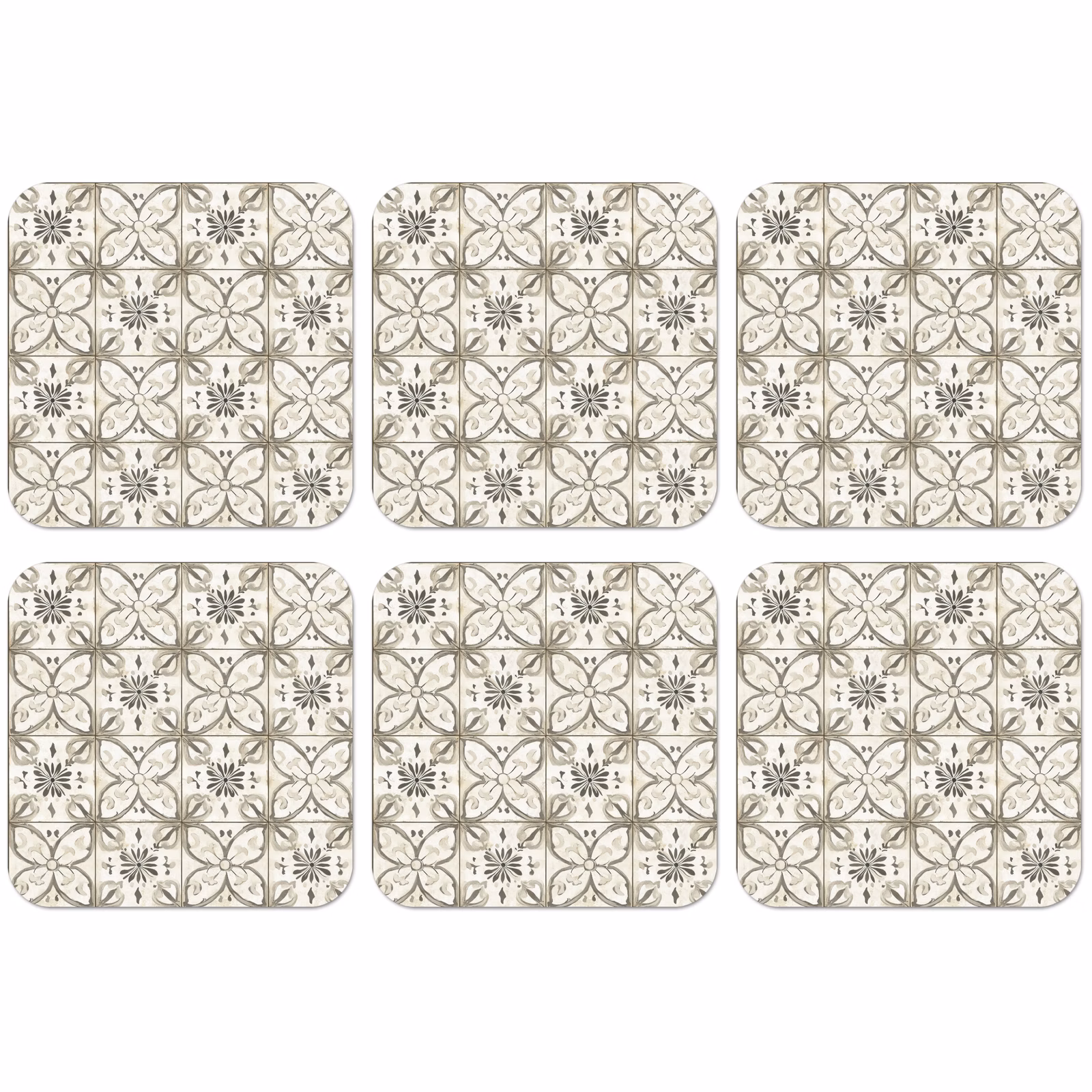 Untersetzer - Antik - Fliese - Beige — 1