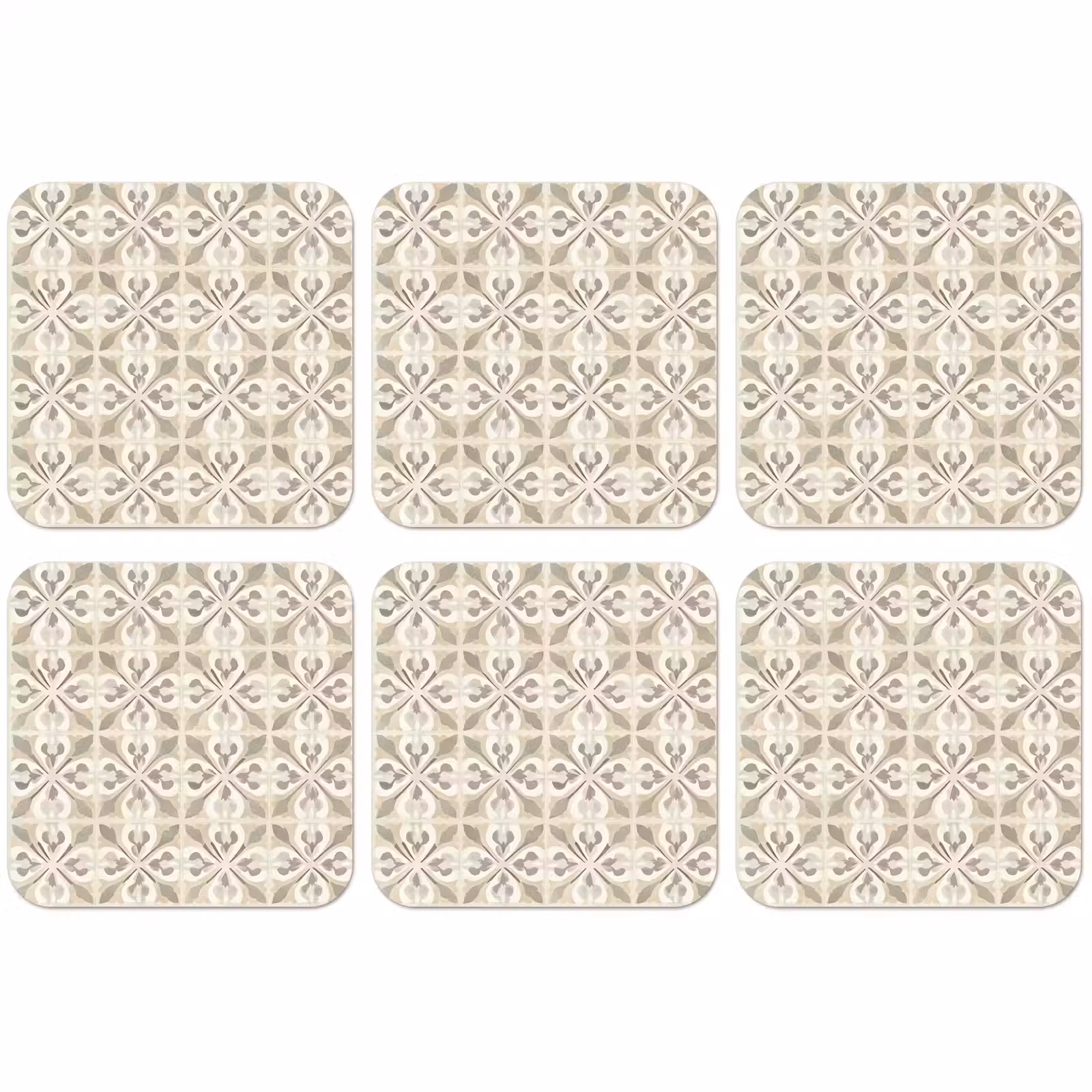 Untersetzer - Fliese - Motiv - Beige — 1