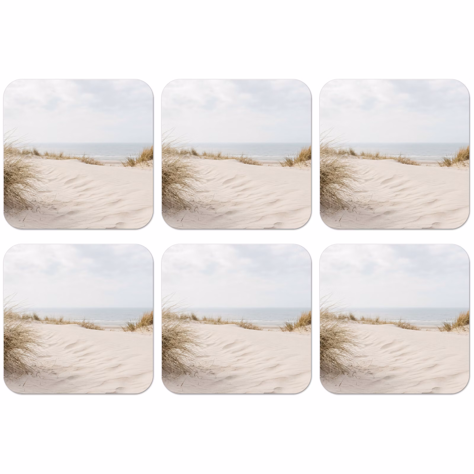 Untersetzer - Wolken - Dünenlandschaft - Sand — 1
