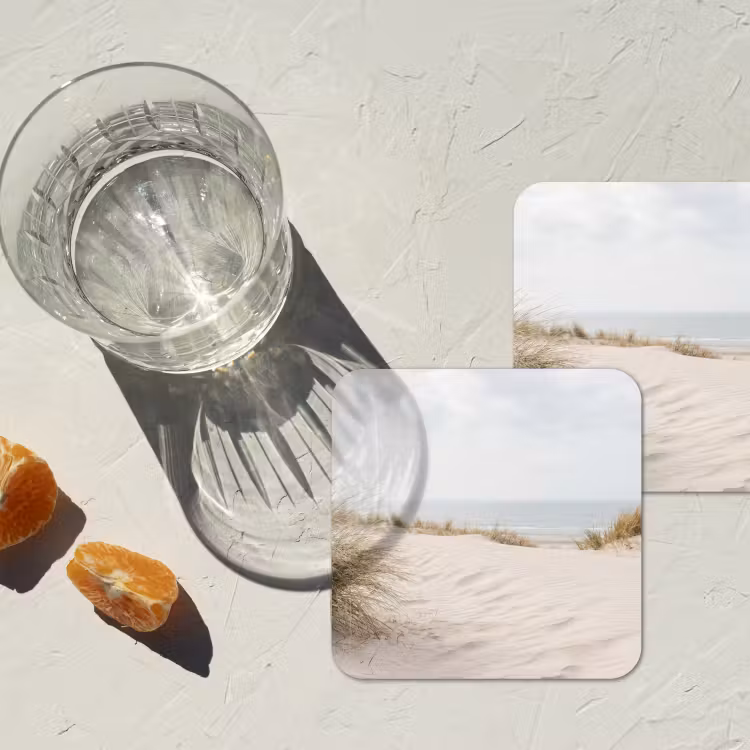 Untersetzer - Wolken - Dünenlandschaft - Sand — 2