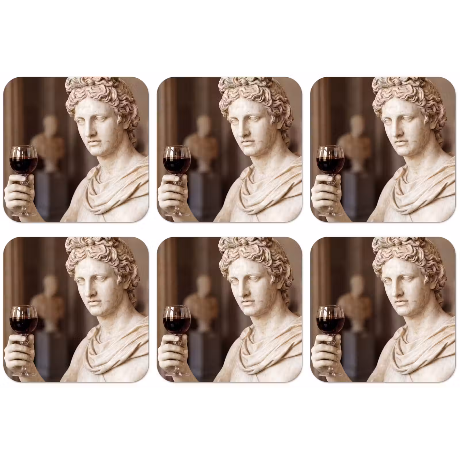 Untersetzer - Klassisch - Marmor - Wein — 1