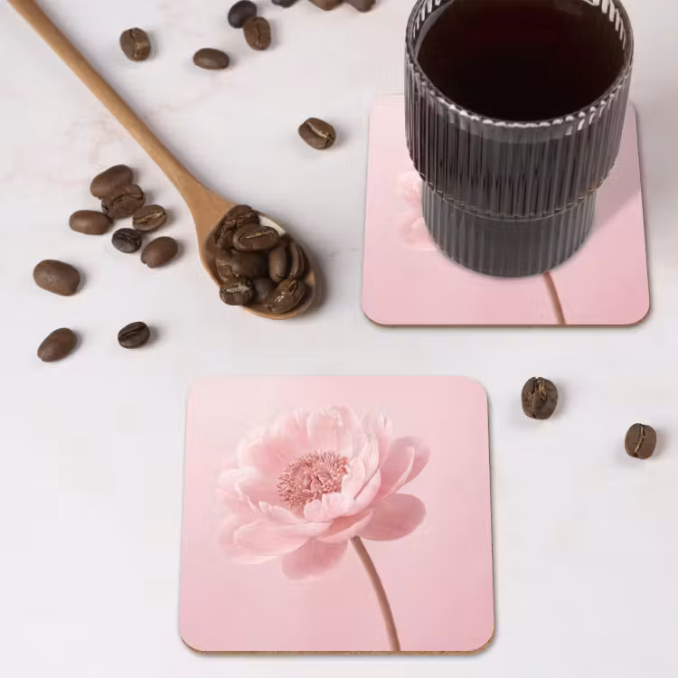 Untersetzer - Blume - Pfingstrose - Rosa — 4