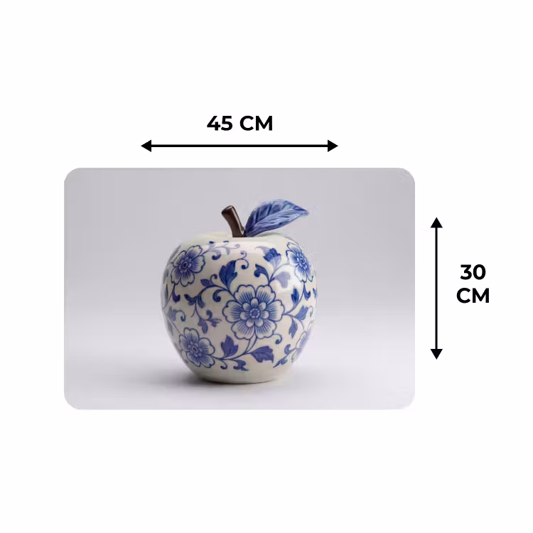 Tischset - 6 Stück - Apfel - Blau - Klassisch — 3