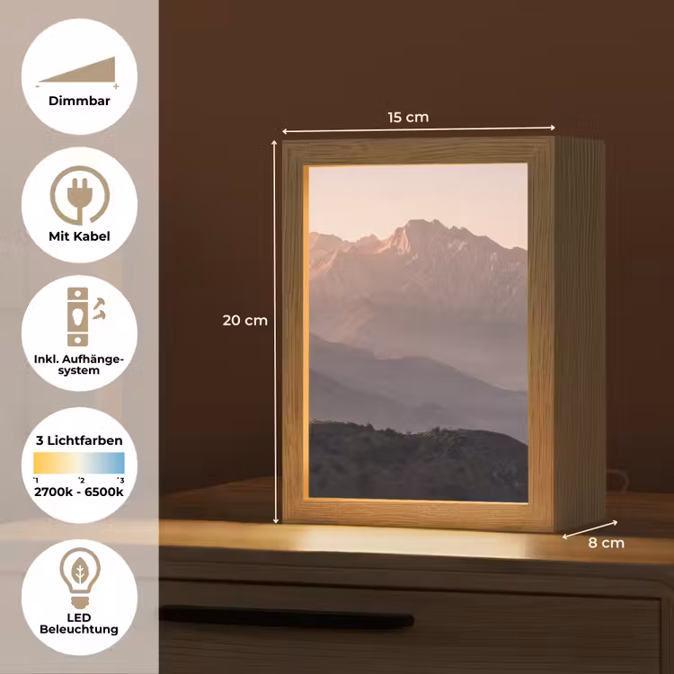 Tischlampe - Panorama - Landschaft - Berge — 6