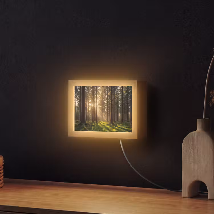 Lightbox - Wandleuchte - Wald - Gras - Sonnenlicht — 2