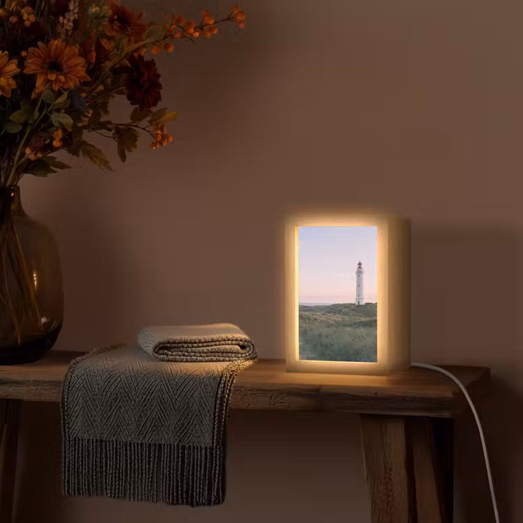 Tischlampe - Leuchtturm - Dünenlandschaft - Meer — 3