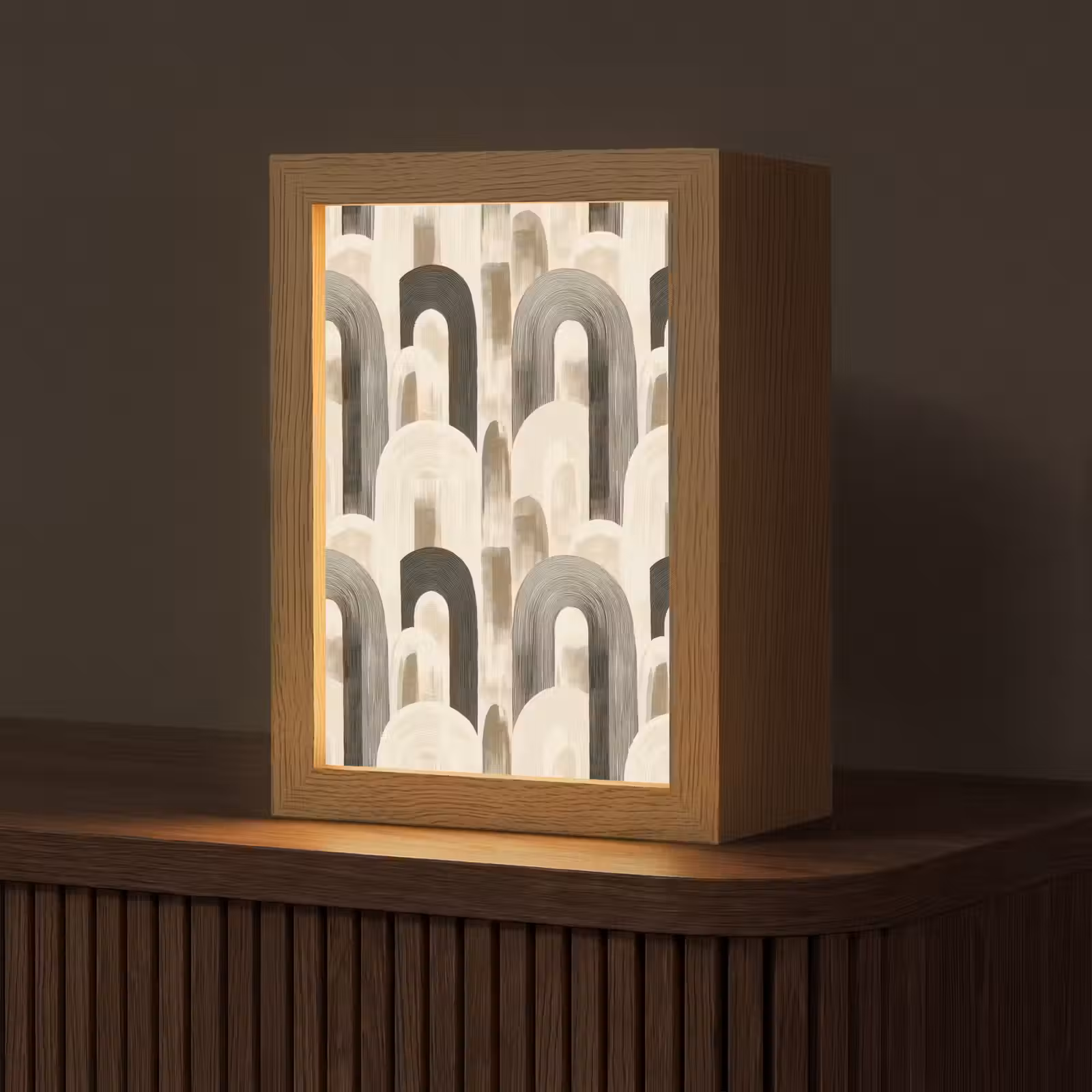 Tischlampe - Abstrakt - Muster - Bögen — 1