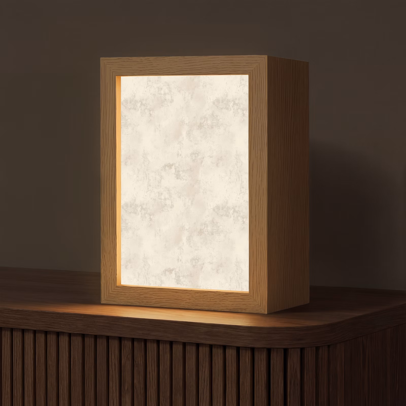 Tischlampe - Muster - Organisch - Beige — 1