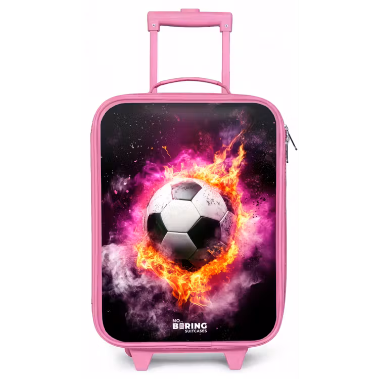 Kinderkoffer Rosa - Fußball in rosa Feuer Explosion — 1