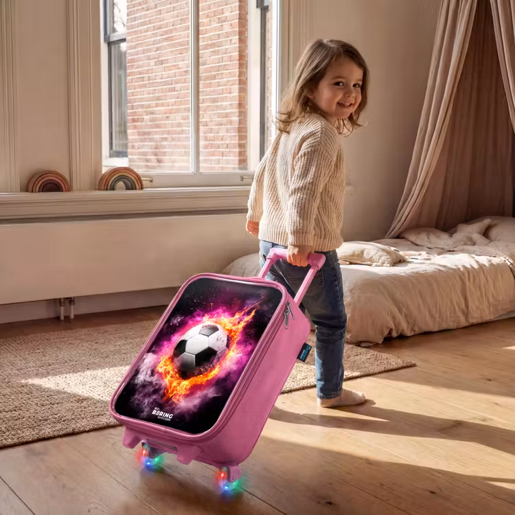 Kinderkoffer Rosa - Fußball in rosa Feuer Explosion — 3