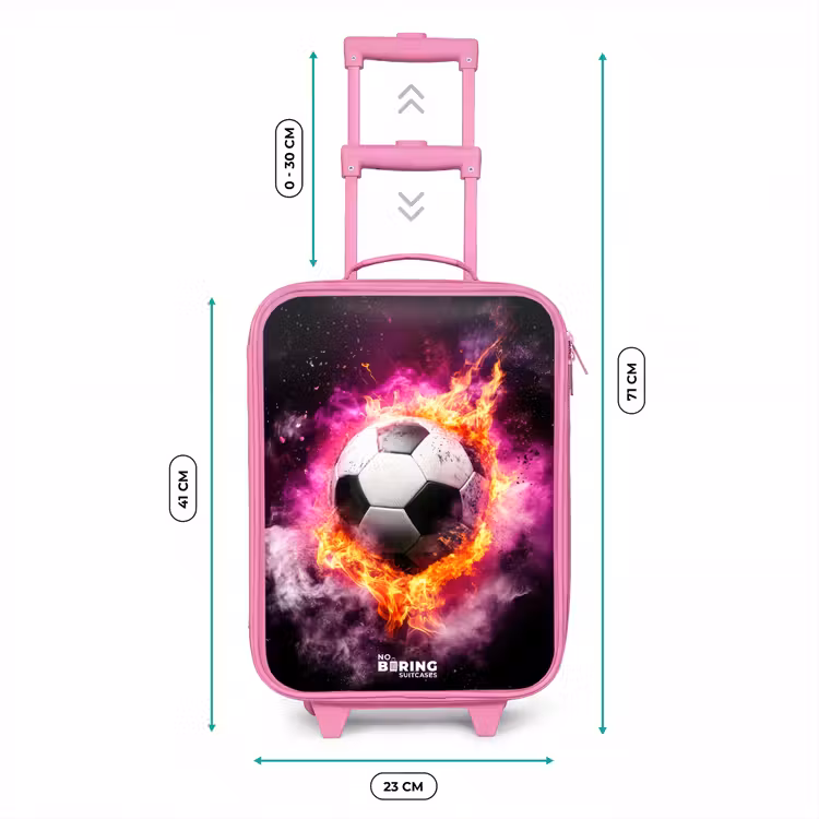 Kinderkoffer Rosa - Fußball in rosa Feuer Explosion — 6