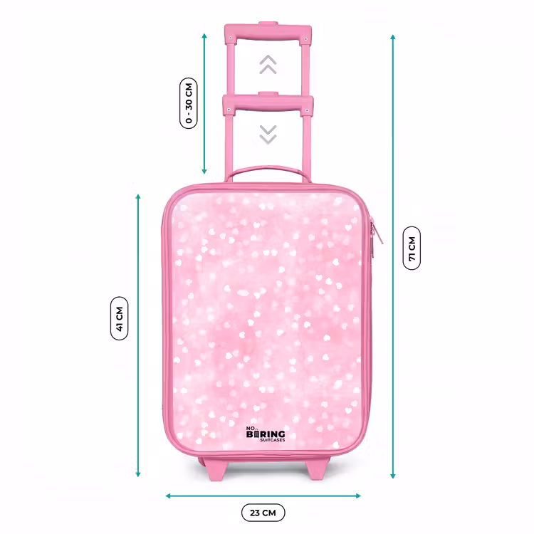 Kinderkoffer Rosa - Rosa Glitzerherzen — 6
