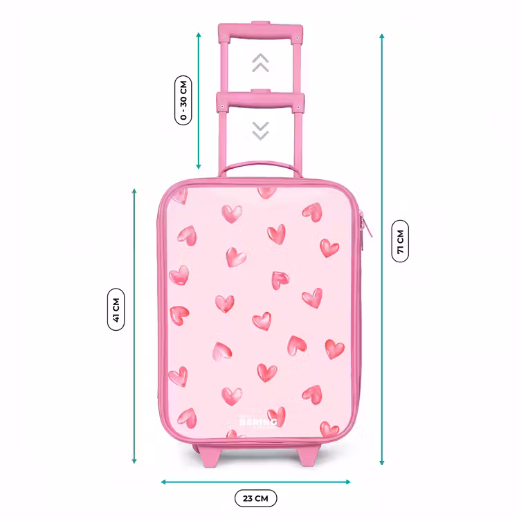 Kinderkoffer Rosa - Rosa Herzen — 6