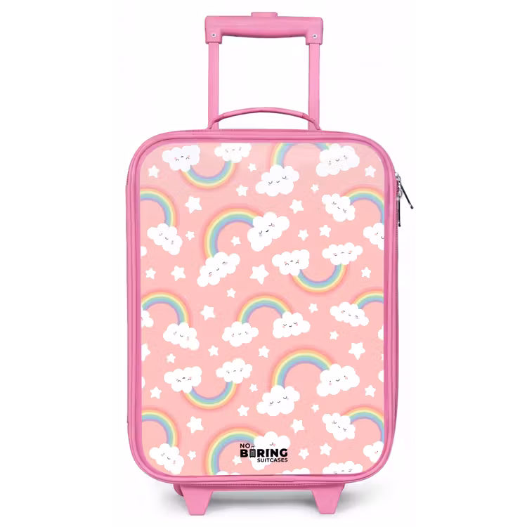 Kinderkoffer Rosa - Rosa mit Regenbogenmuster — 1