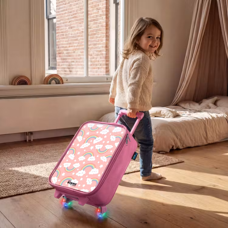 Kinderkoffer Rosa - Rosa mit Regenbogenmuster — 3