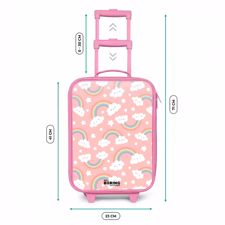 Kinderkoffer Rosa - Rosa mit Regenbogenmuster — 6