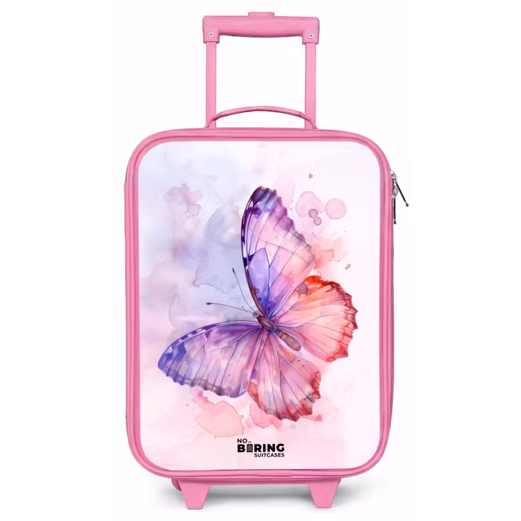 Kinderkoffer Rosa - Aquarell Polarlicht — 1