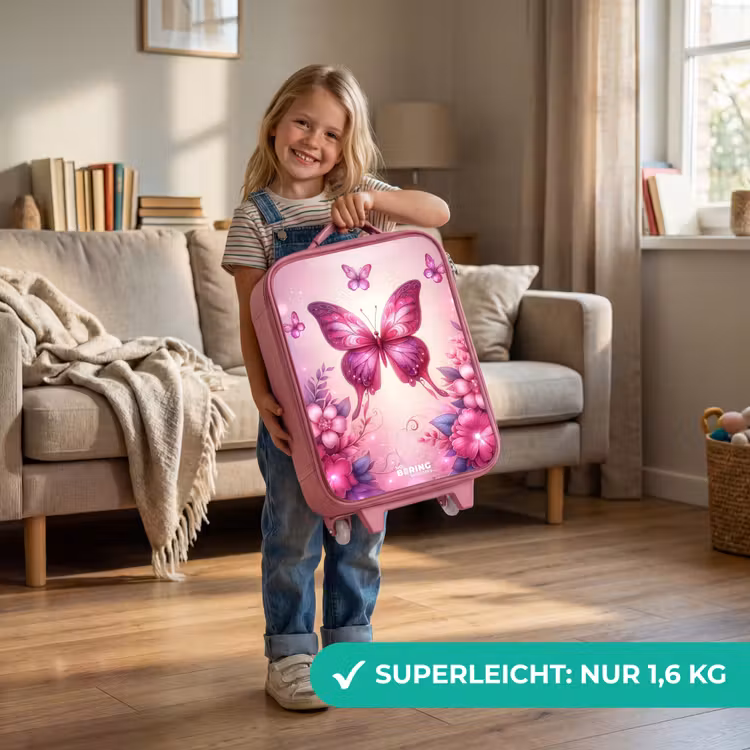Kinderkoffer Rosa - Schmetterlingstal — 2