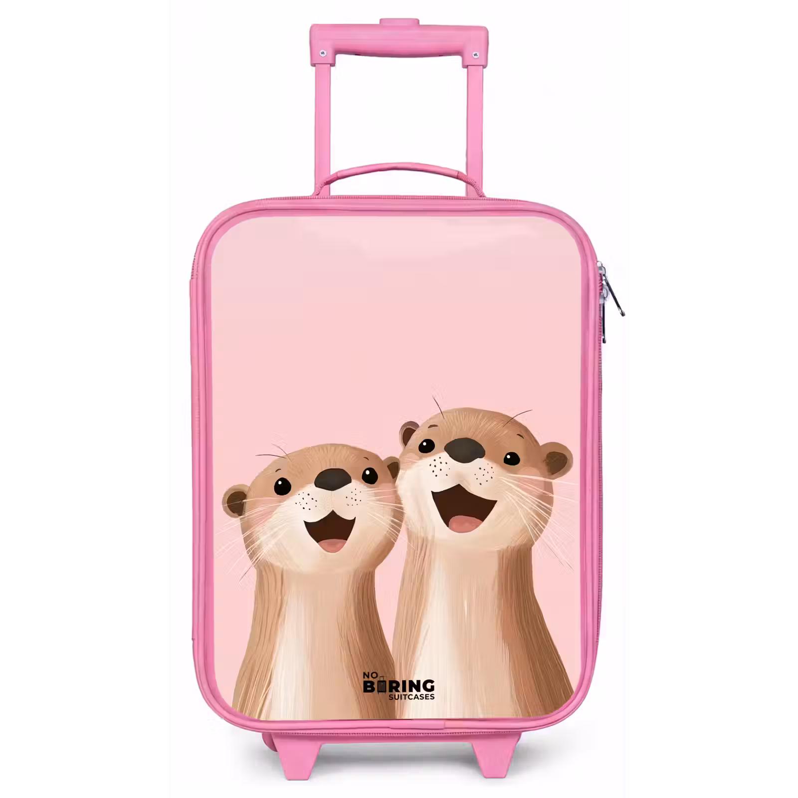 Kinderkoffer Rosa - Otter - Lächeln - Rosa - Illustration — 1
