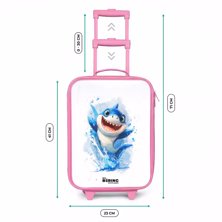Kinderkoffer Rosa - Hai - Zähne - Wasser — 6
