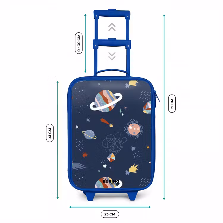 Kinderkoffer Blau - Planeten am Himmel — 6