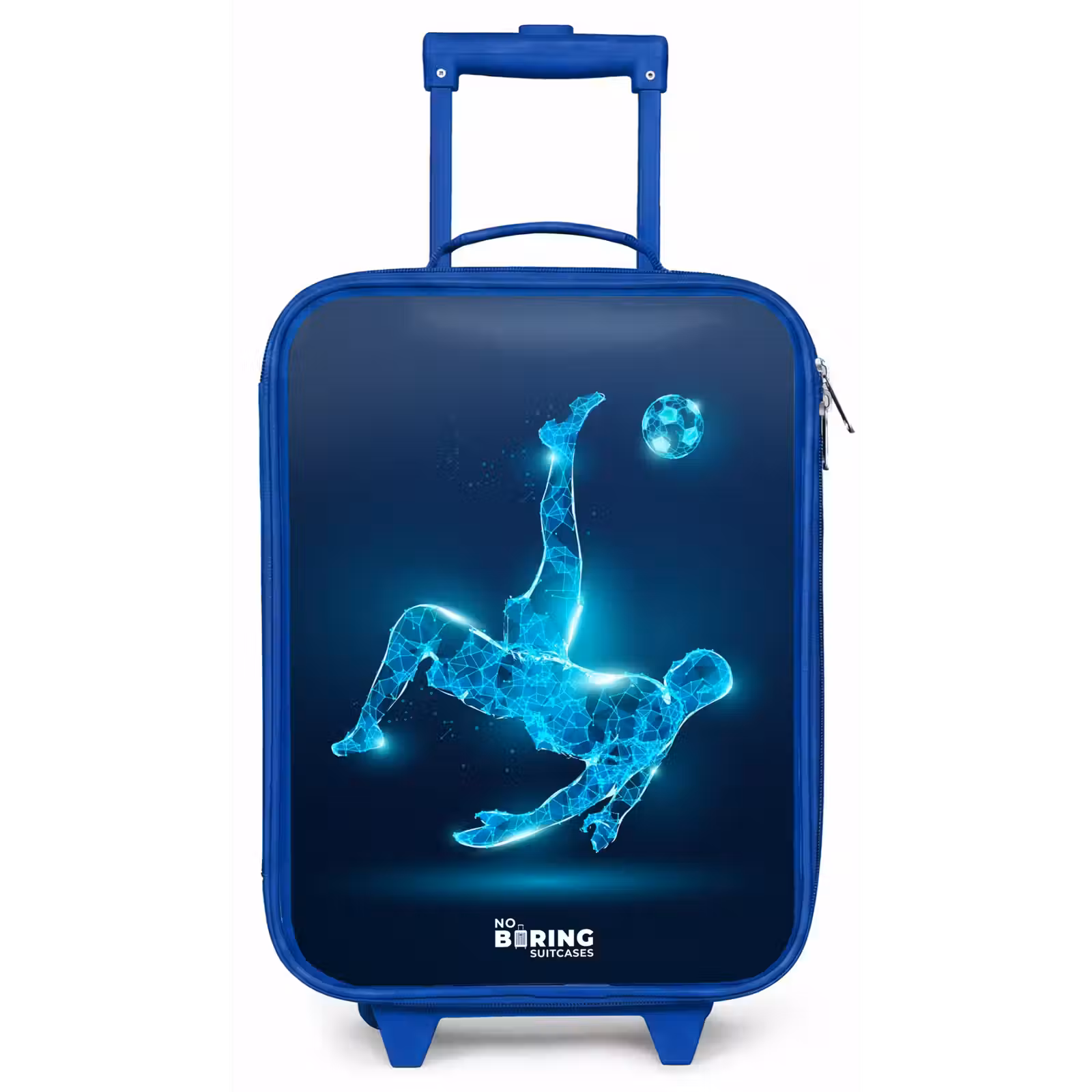Kinderkoffer Blau - Omake in blauem Neon-Fußball — 1