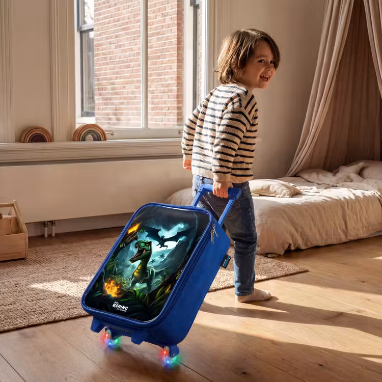 Kinderkoffer Blau - Dinosaurier und Drache im feurigen Dschungeltal — 3