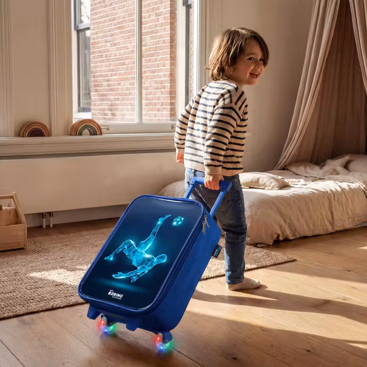 Kinderkoffer Blau - Omake in blauem Neon-Fußball — 3