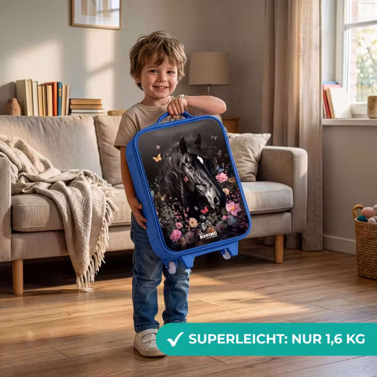 Kinderkoffer Blau - Blühender Rappe — 2