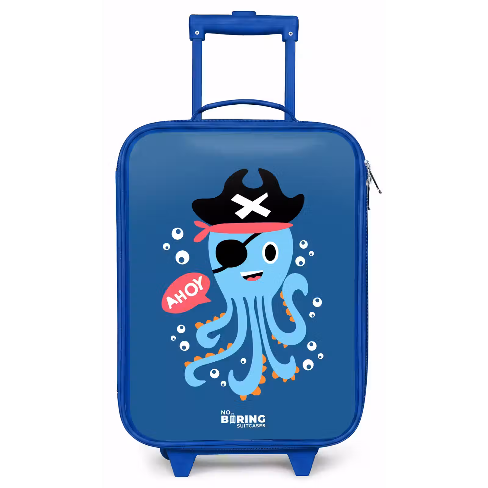 Kinderkoffer Blau - Piratenkrake mit Hut — 1