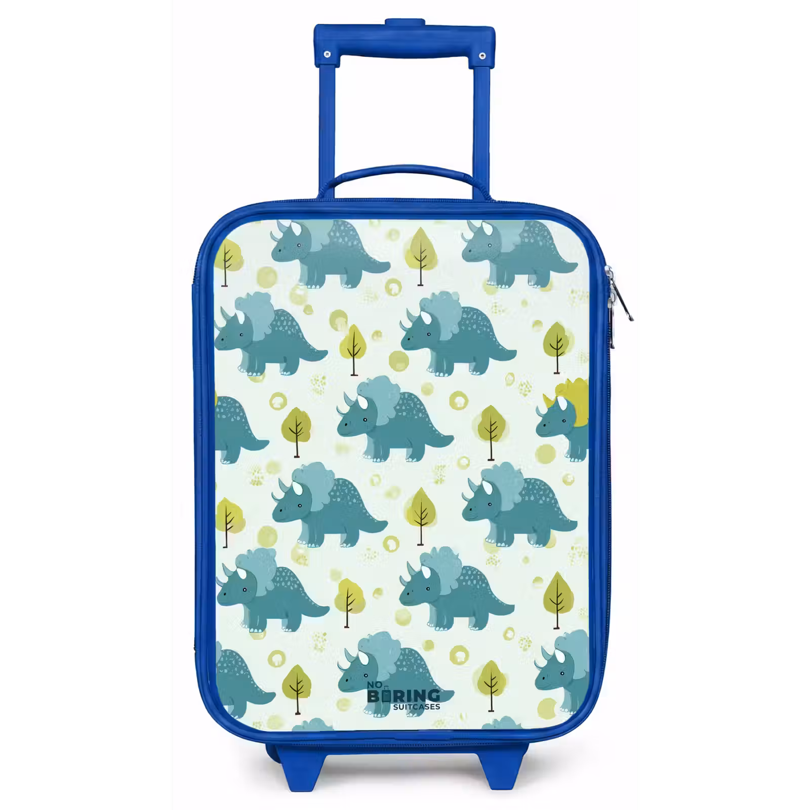 Kinderkoffer Blau - Triceratops zwischen Bäumen — 1