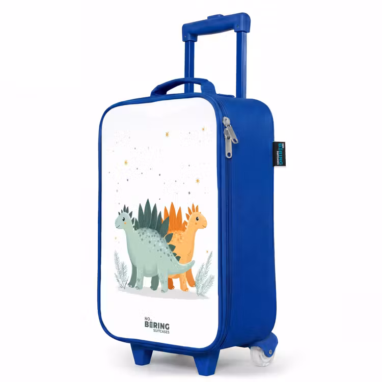 Kinderkoffer Blau - Stegosaurus-Duo unter Sternenhimmel — 7