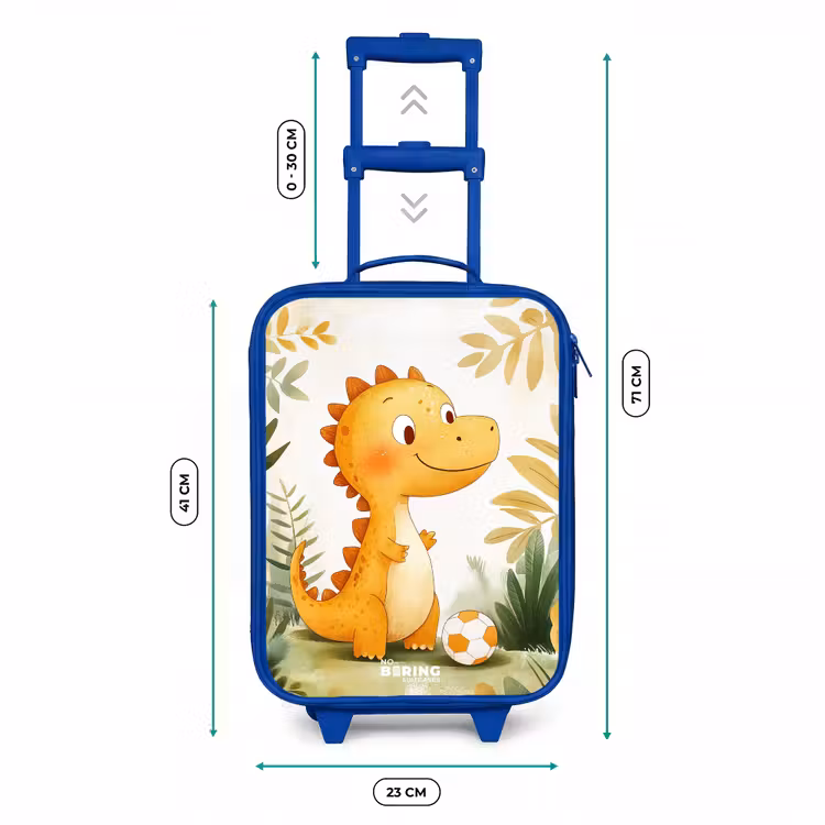 Kinderkoffer Blau - Dino - Fußball - Orange — 6