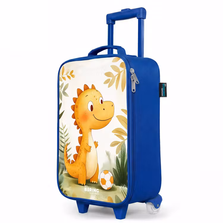 Kinderkoffer Blau - Dino - Fußball - Orange — 7