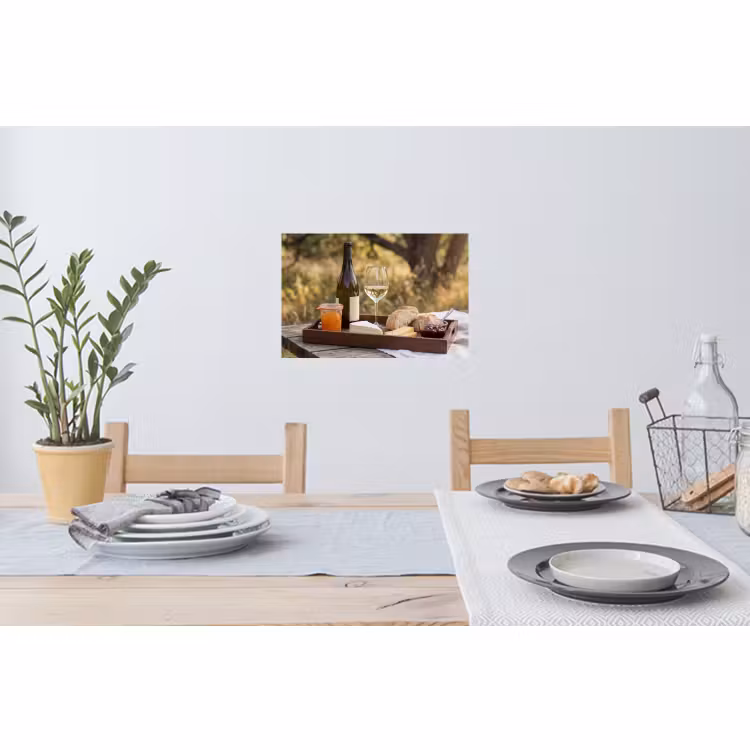 Wandtattoo – Picknick - Wein - Käsetafel — 4