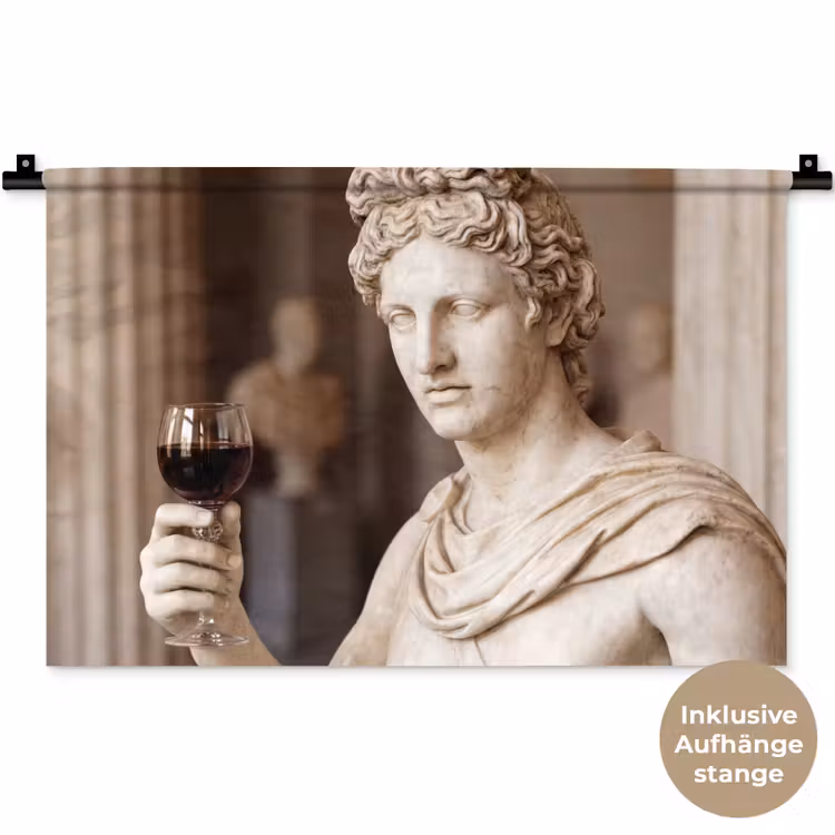 Wandteppich - Klassisch - Marmor - Wein — 9