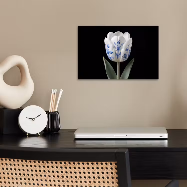 Poster - Tulpe - Muster - Blau — 2