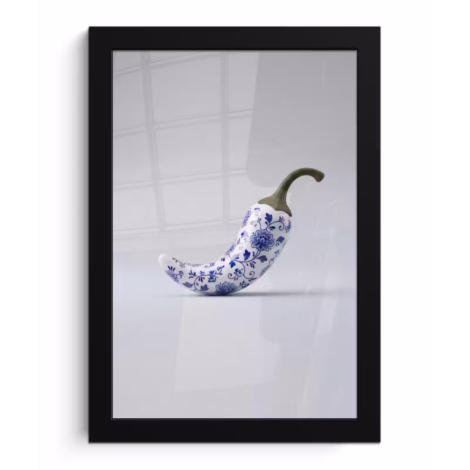 Bilder mit Rahmen - Chilischote - Keramik - Blau — 1