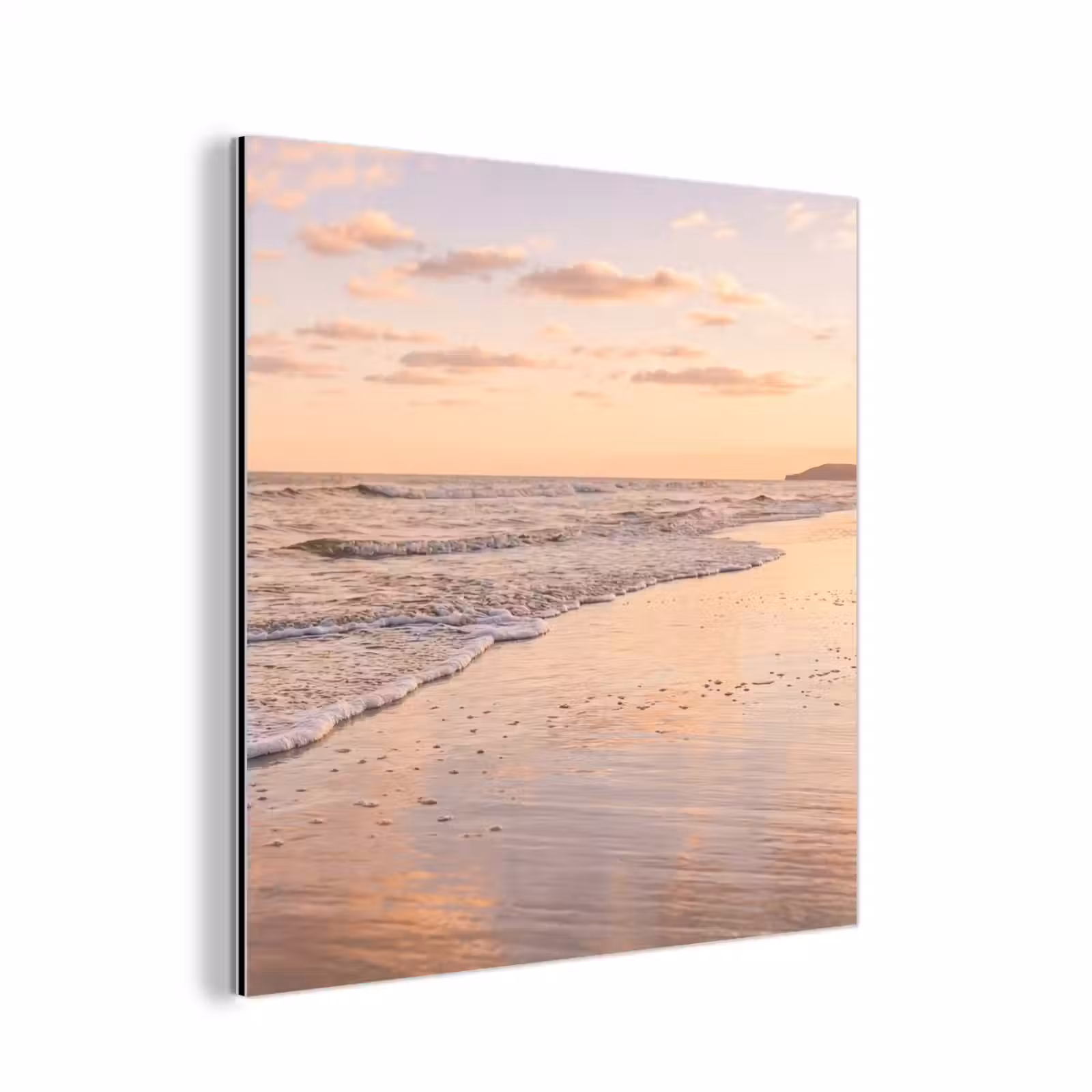 Alu-Dibond-Bild - Strand - Brandung - Wolken — 1