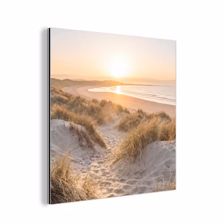 Alu-Dibond-Bild - Dünen - Strand - Meer — 1