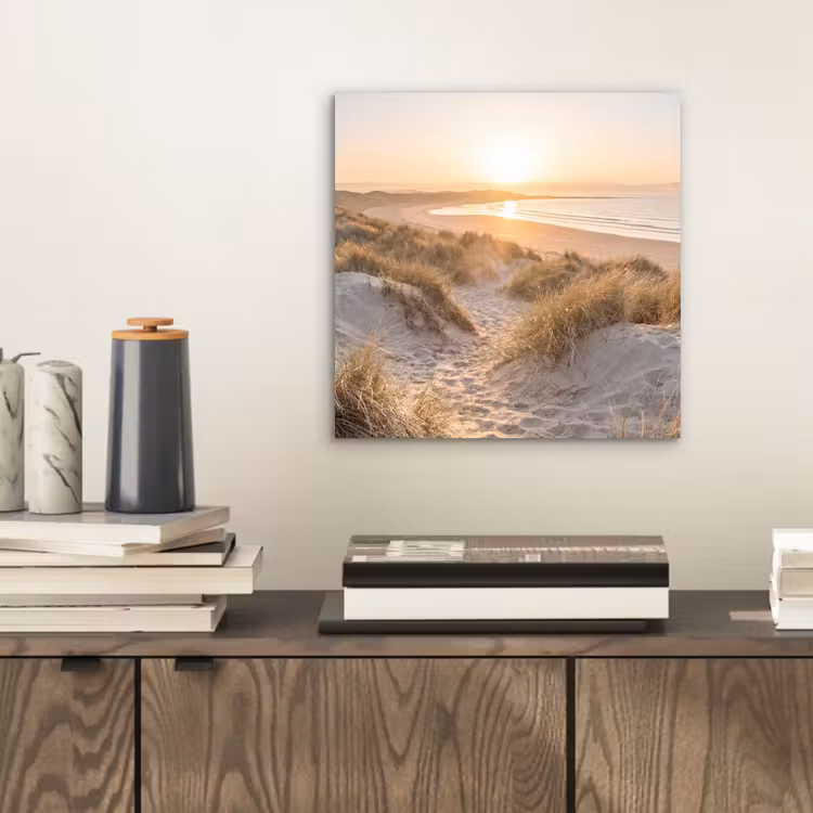 Alu-Dibond-Bild - Dünen - Strand - Meer — 2