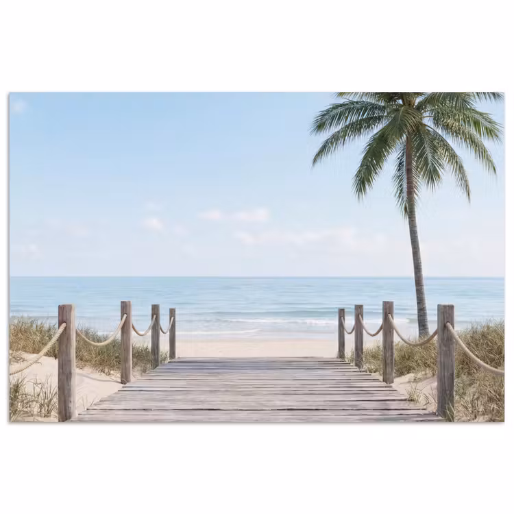 Poster - Palmen - Weg - Horizont — 1