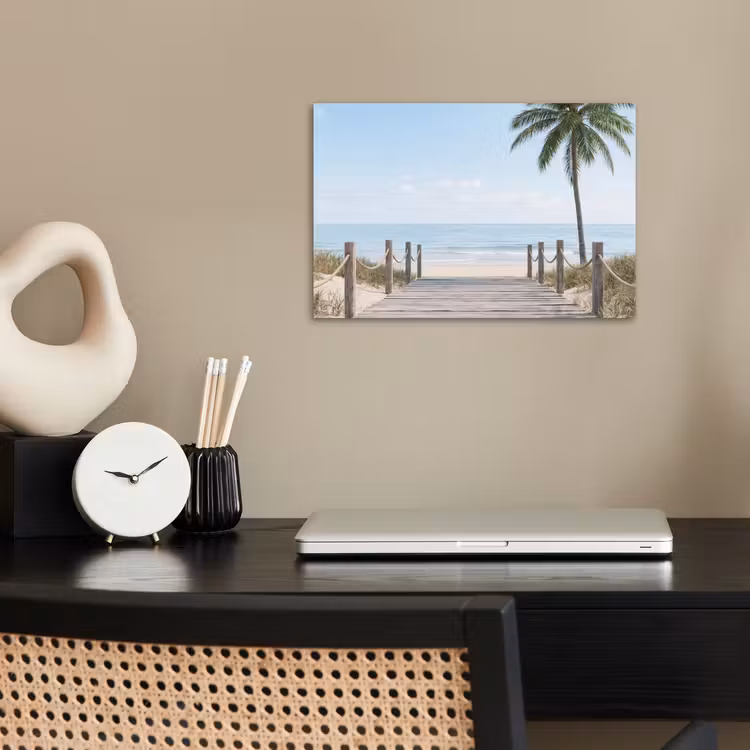 Poster - Palmen - Weg - Horizont — 2